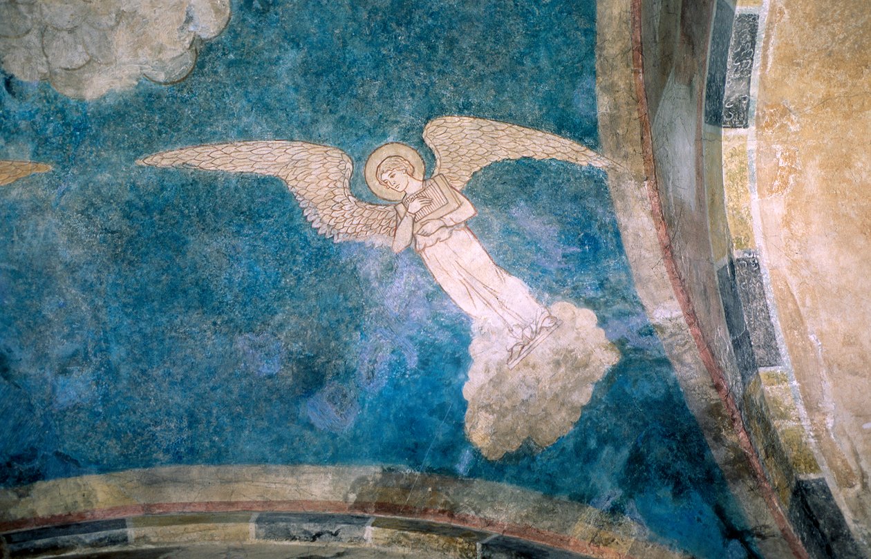 Afresco de anjo no vestíbulo de Unknown