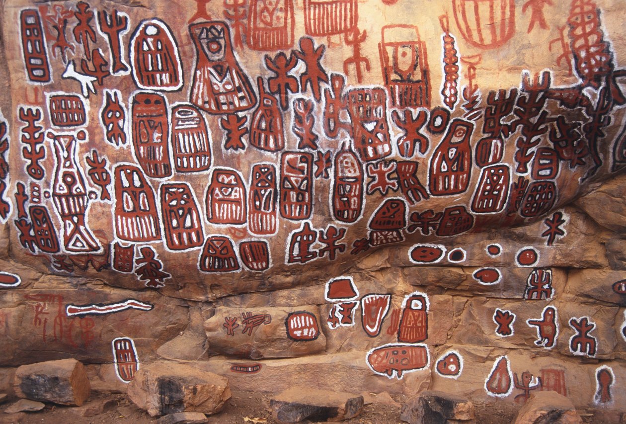 Pinturas de Dagon Rock na África de Unknown