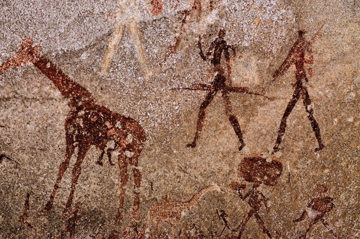 San (bosquímanos) pintura, África do Sul de Unknown