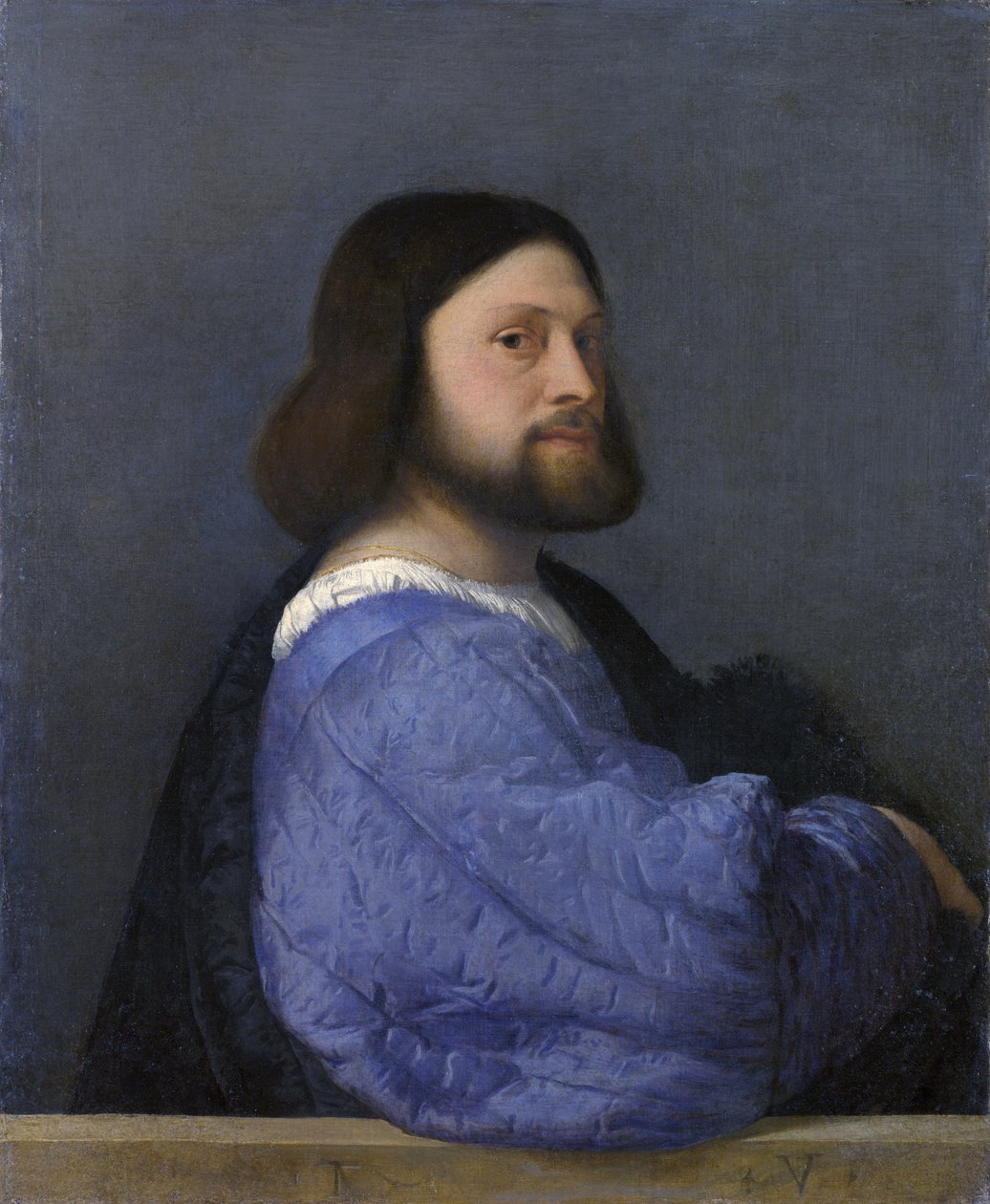 Retrato de um homem de Tiziano Vecelli