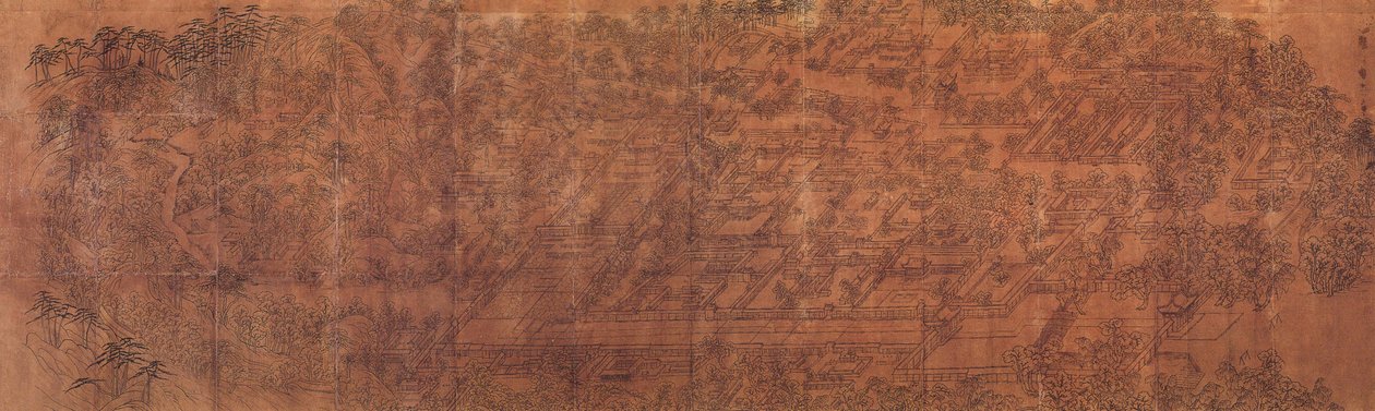 Pintura, de, oeste, palácio de Unknown