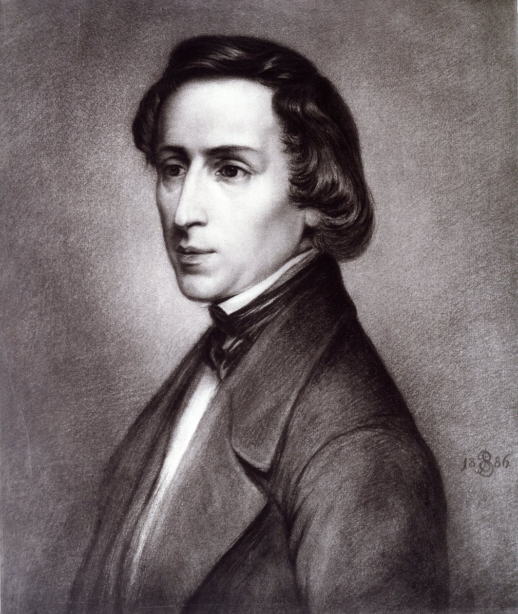 Retrato de Frederic Chopin, 1886. de Unknown