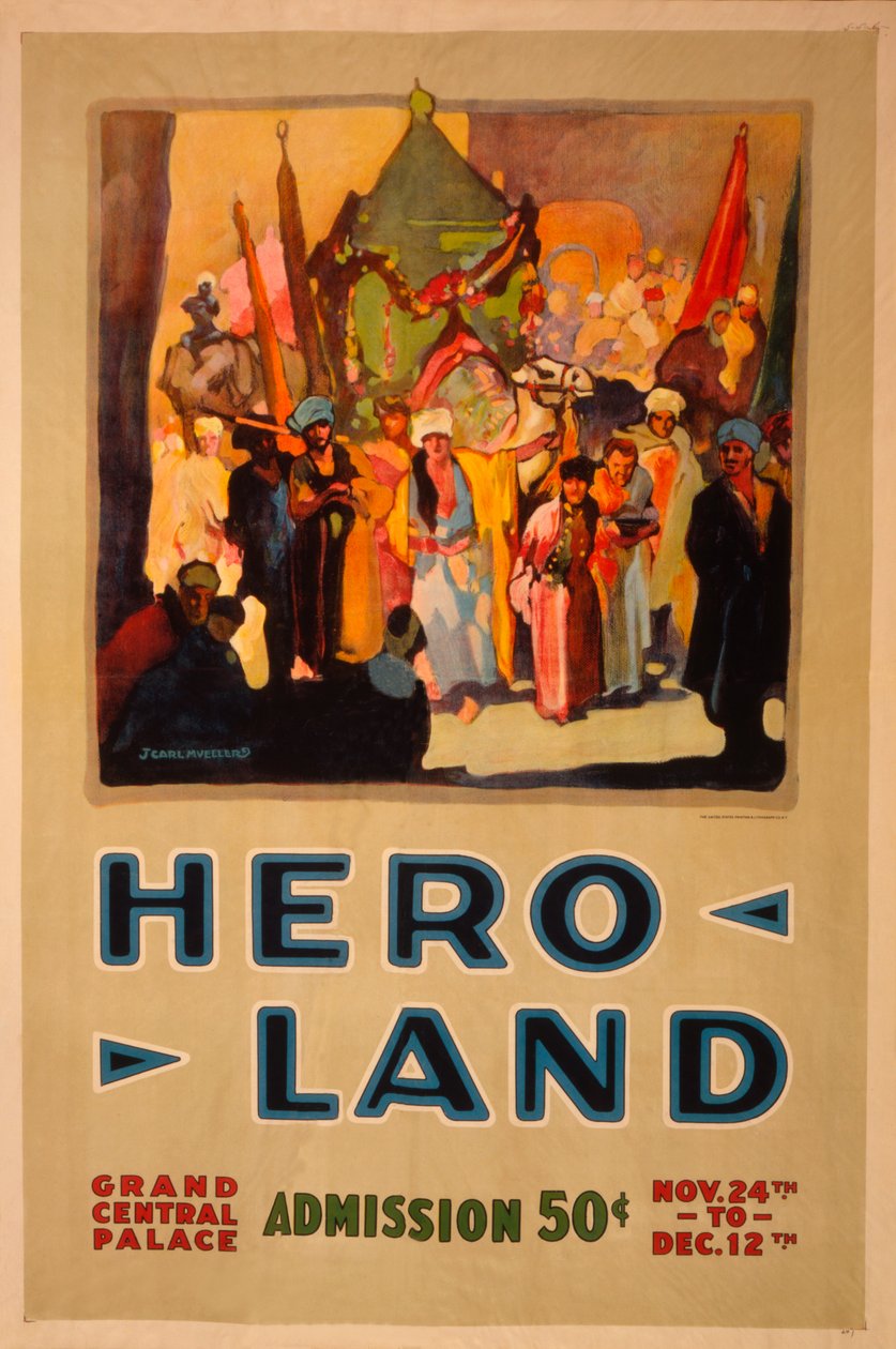 Cartaz da terra do herói de Unknown