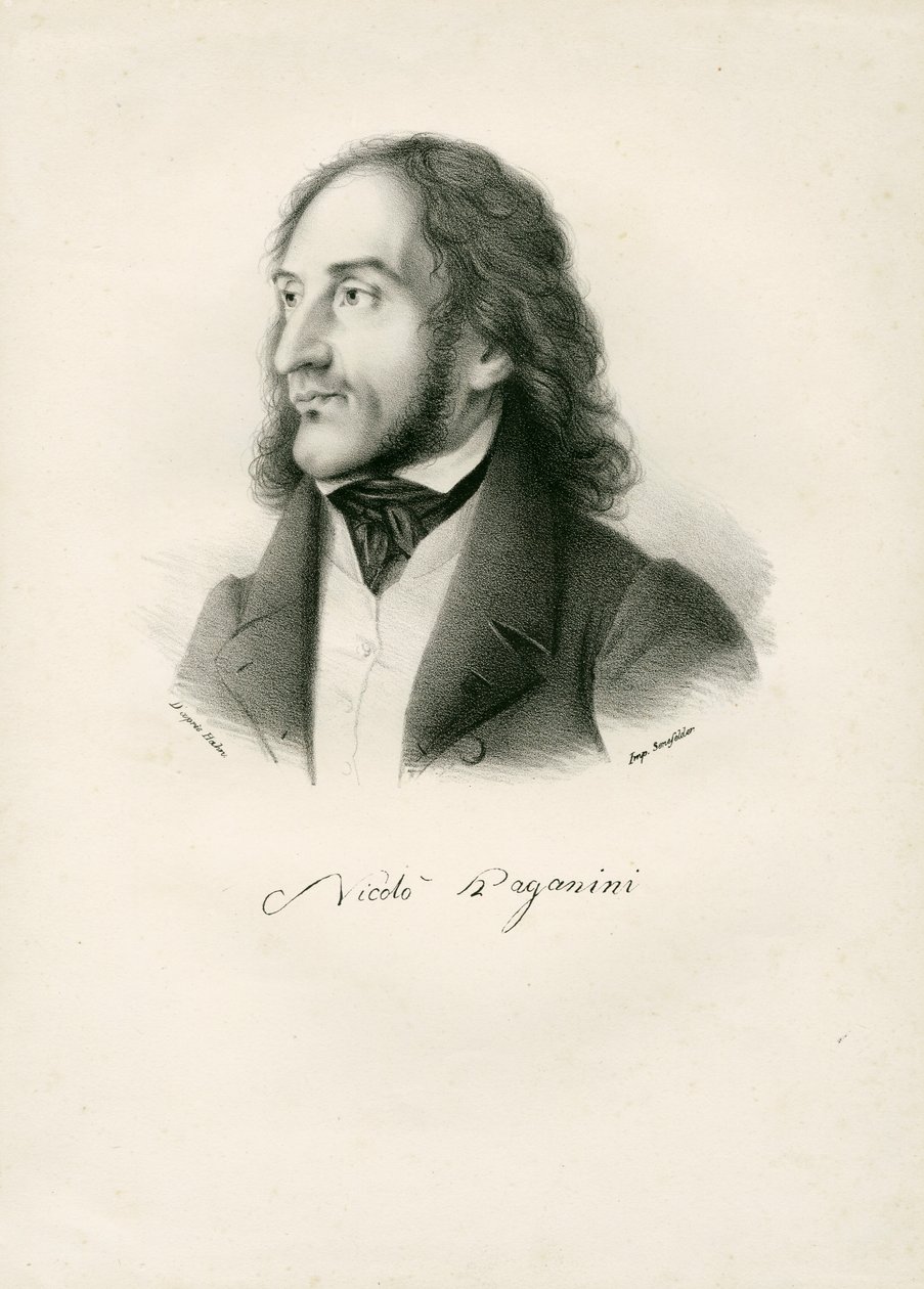 Niccolo Paganini - retrato de Unknown
