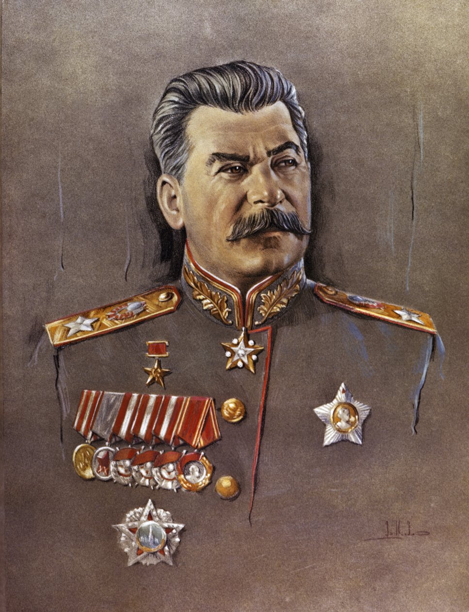 Retrato de Joseph Stalin. de Unknown