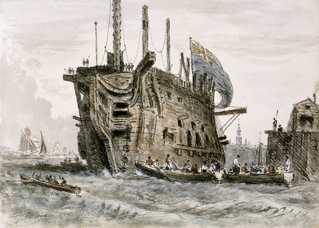 Navio da Prisão - por William Crotch de Unknown