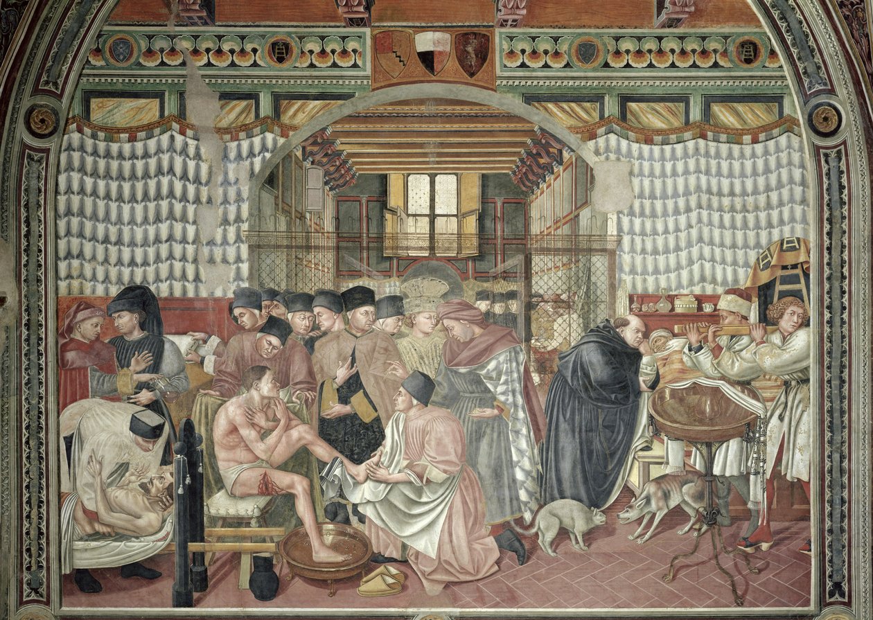 Cuidando do Doente, 1440-41 de Domenico di Bartolo