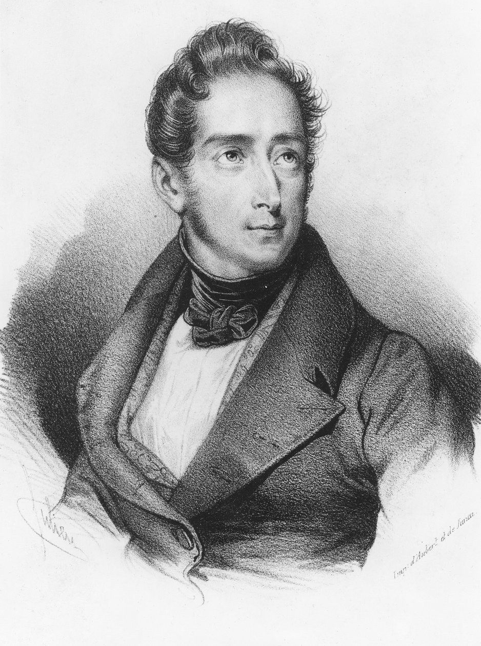 Alphonse de Lamartine de French School