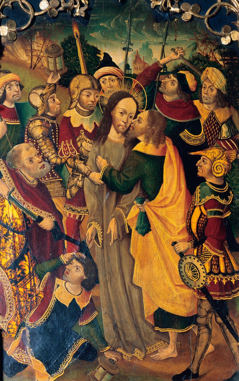 O beijo de Judas, detalhe de Spanish School