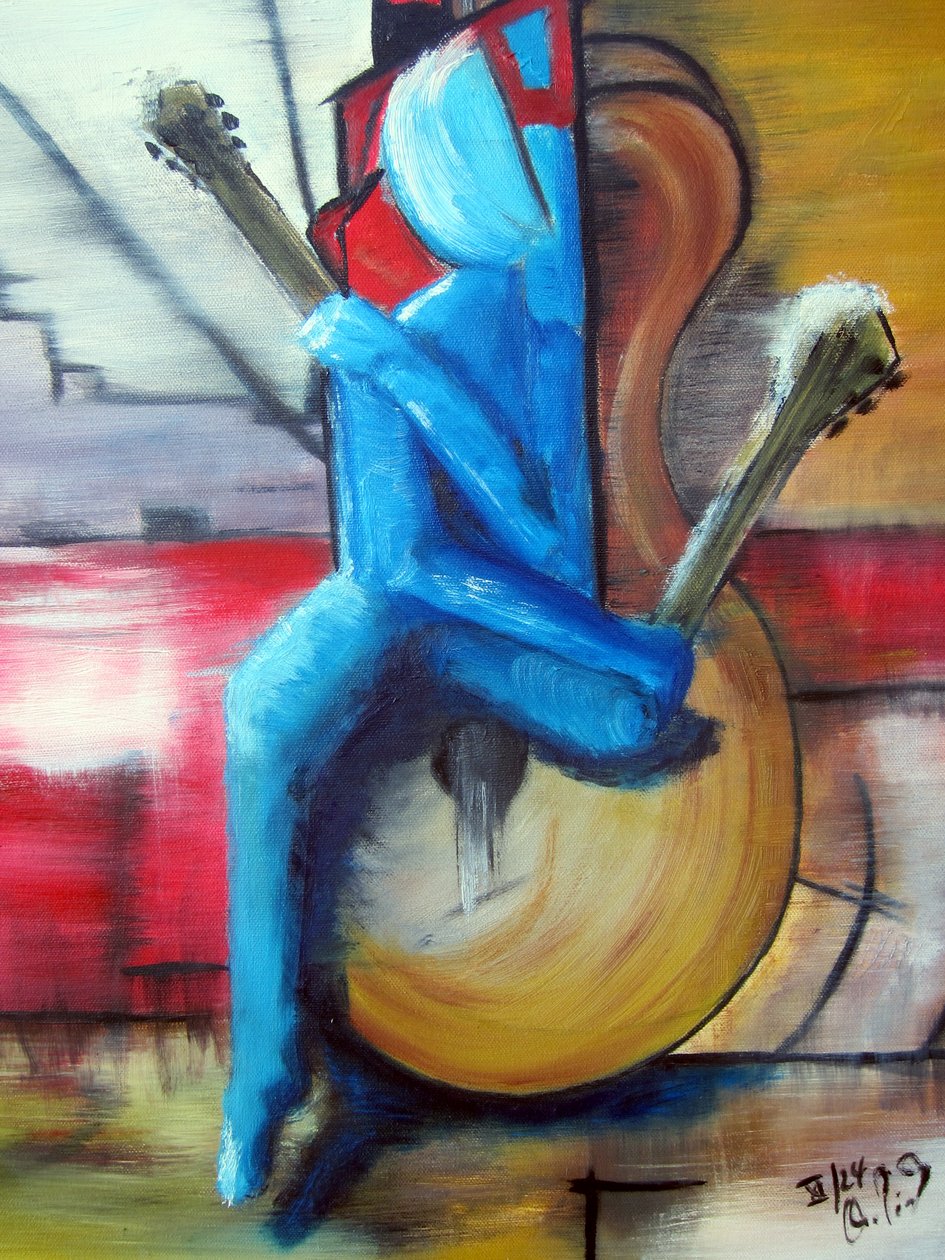 Mulher com guitarra de Christian Piecuch