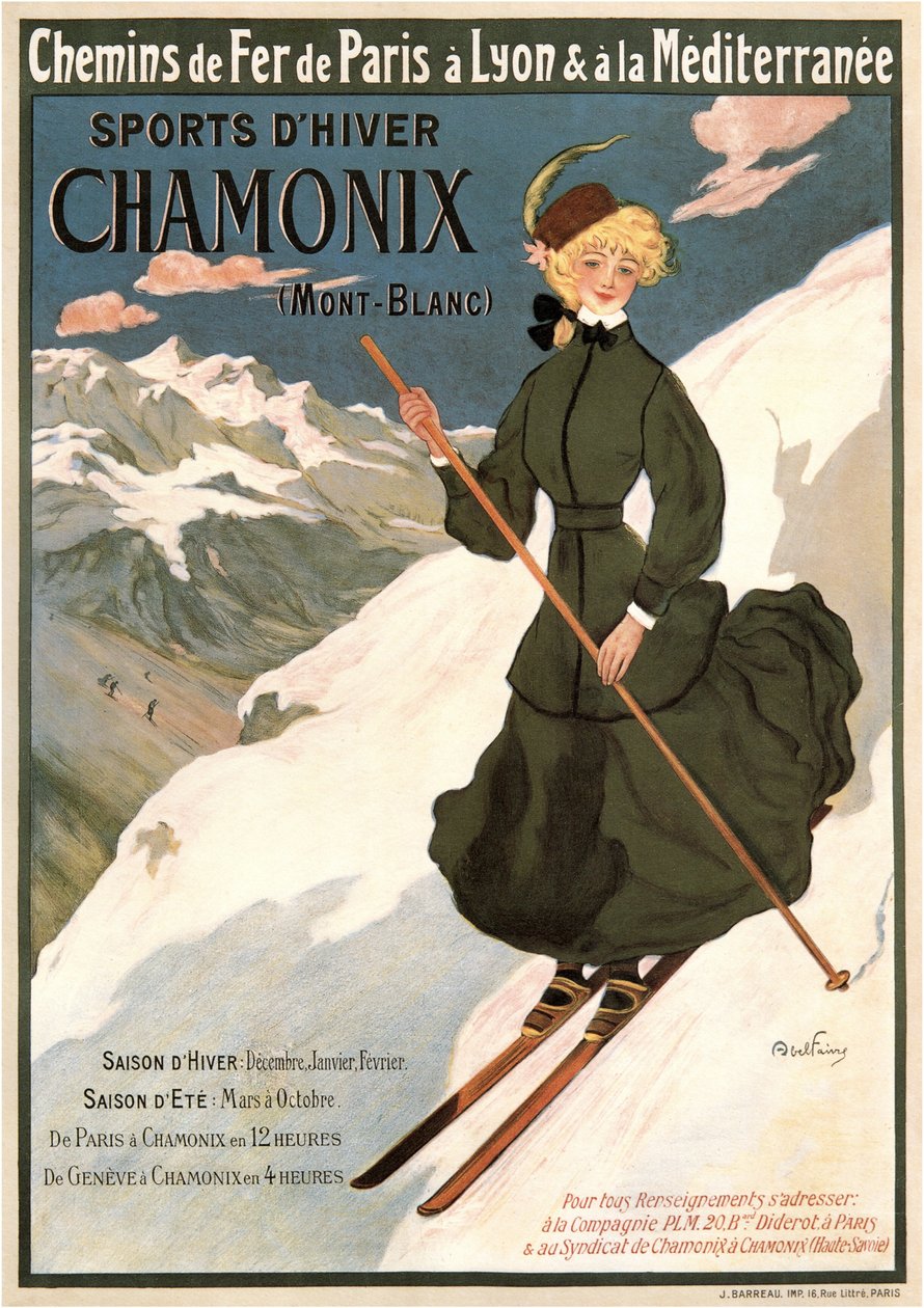 Chamonix Mont Blanc, 1905 de Abel Faivre