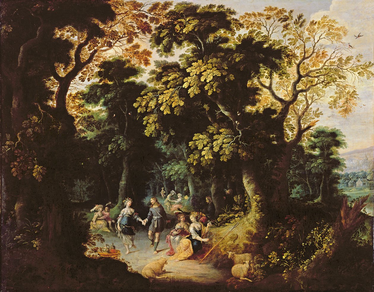 A dança na floresta de Abraham Govaerts