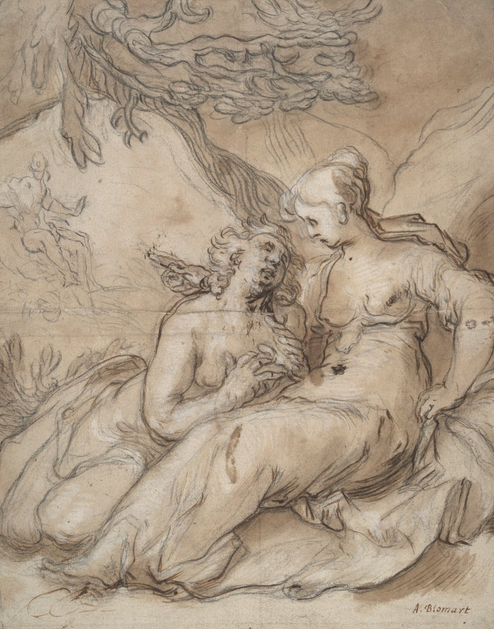 Ceres e Proserpina (?) de Abraham Bloemaert