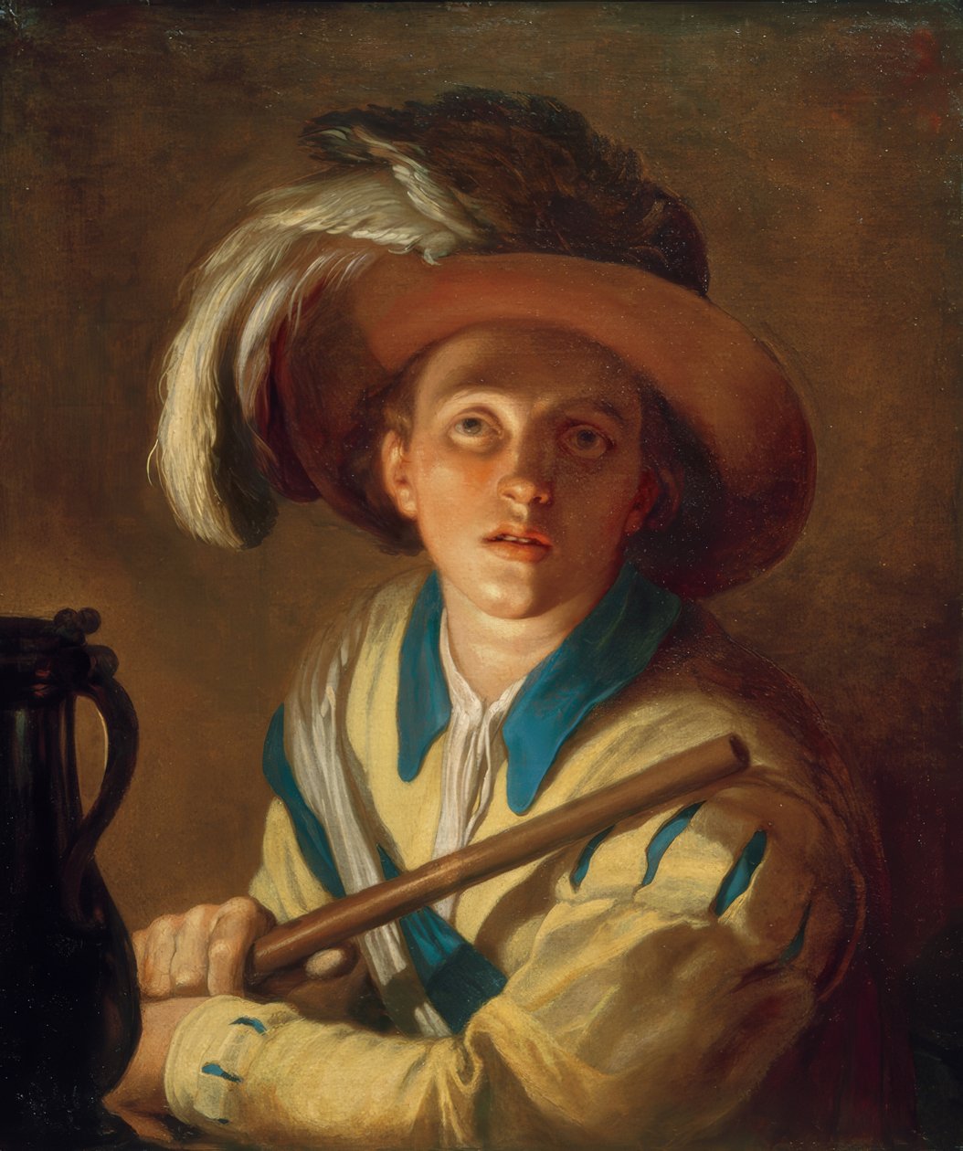 Flautista Transversa de Abraham Bloemaert