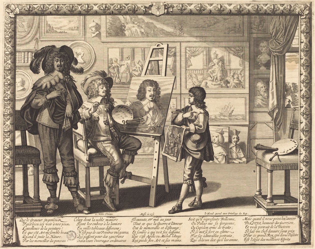 o nobre pintor de Abraham Bosse