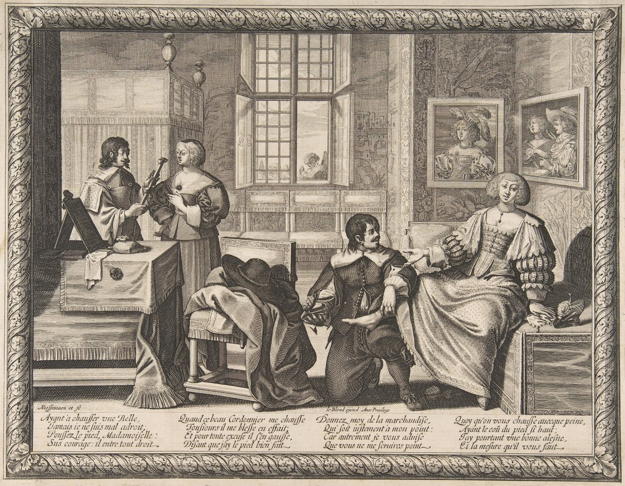 O sapateiro, 1632-33. de Abraham Bosse