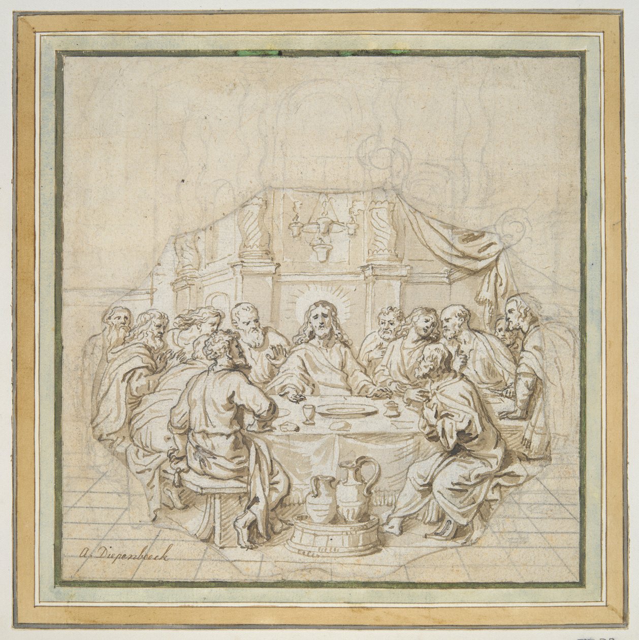 A última Ceia de Abraham van Diepenbeeck
