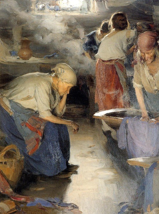 The Washer Women de Abram Efimovich Arkhipov