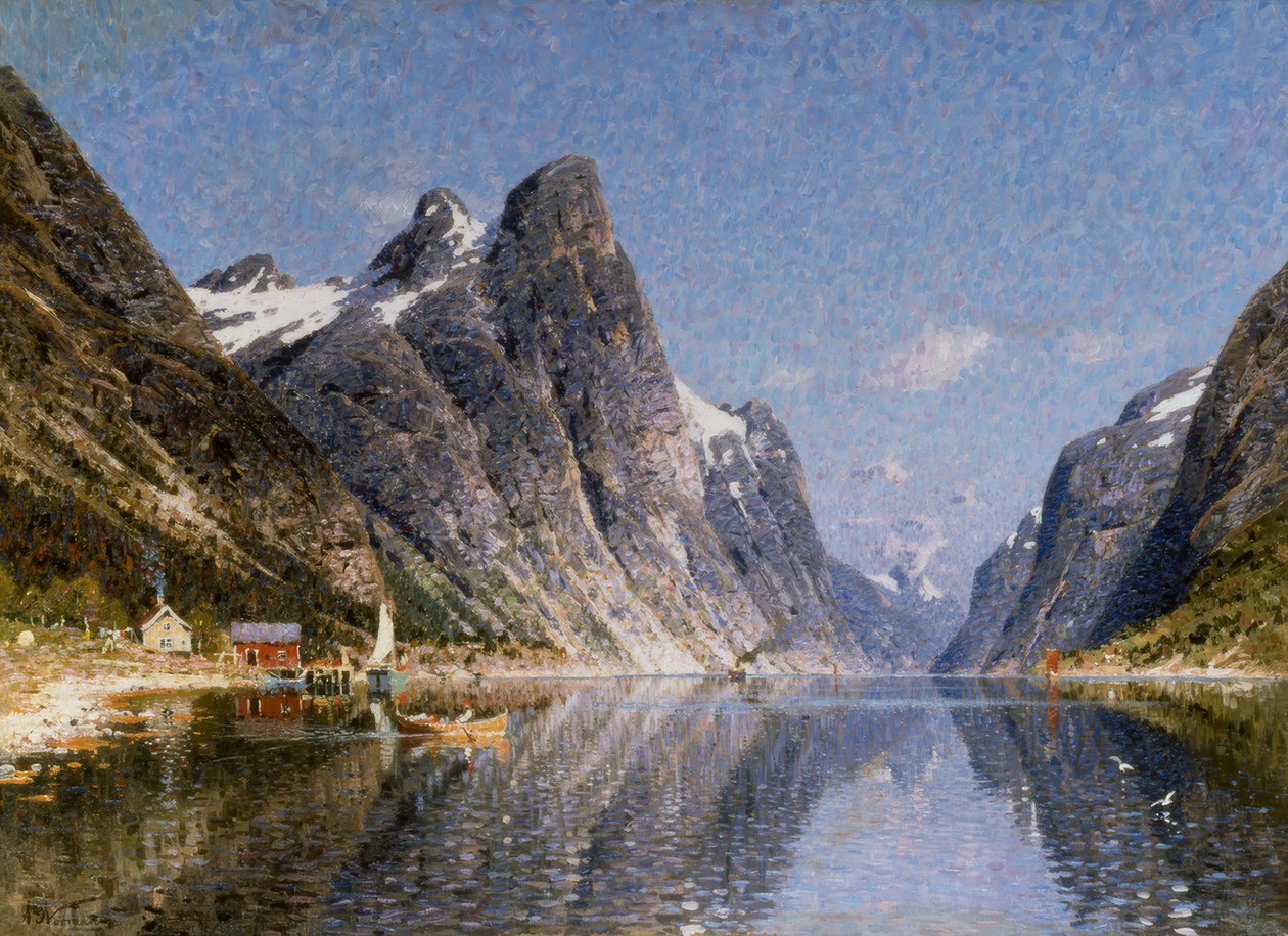 No fiorde, verão de Adelsteen Normann