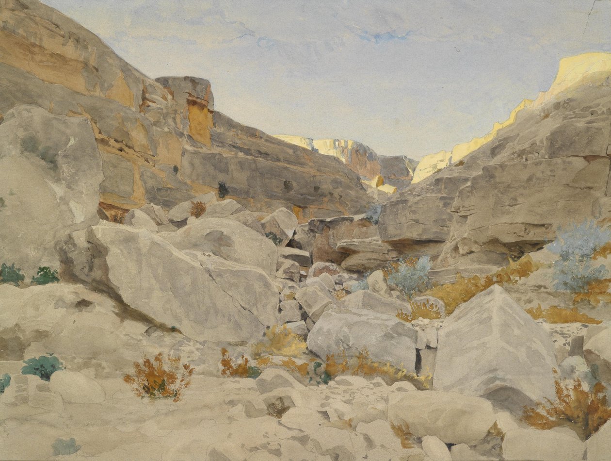 Paisagem, em, sinai de Adolf von Meckel