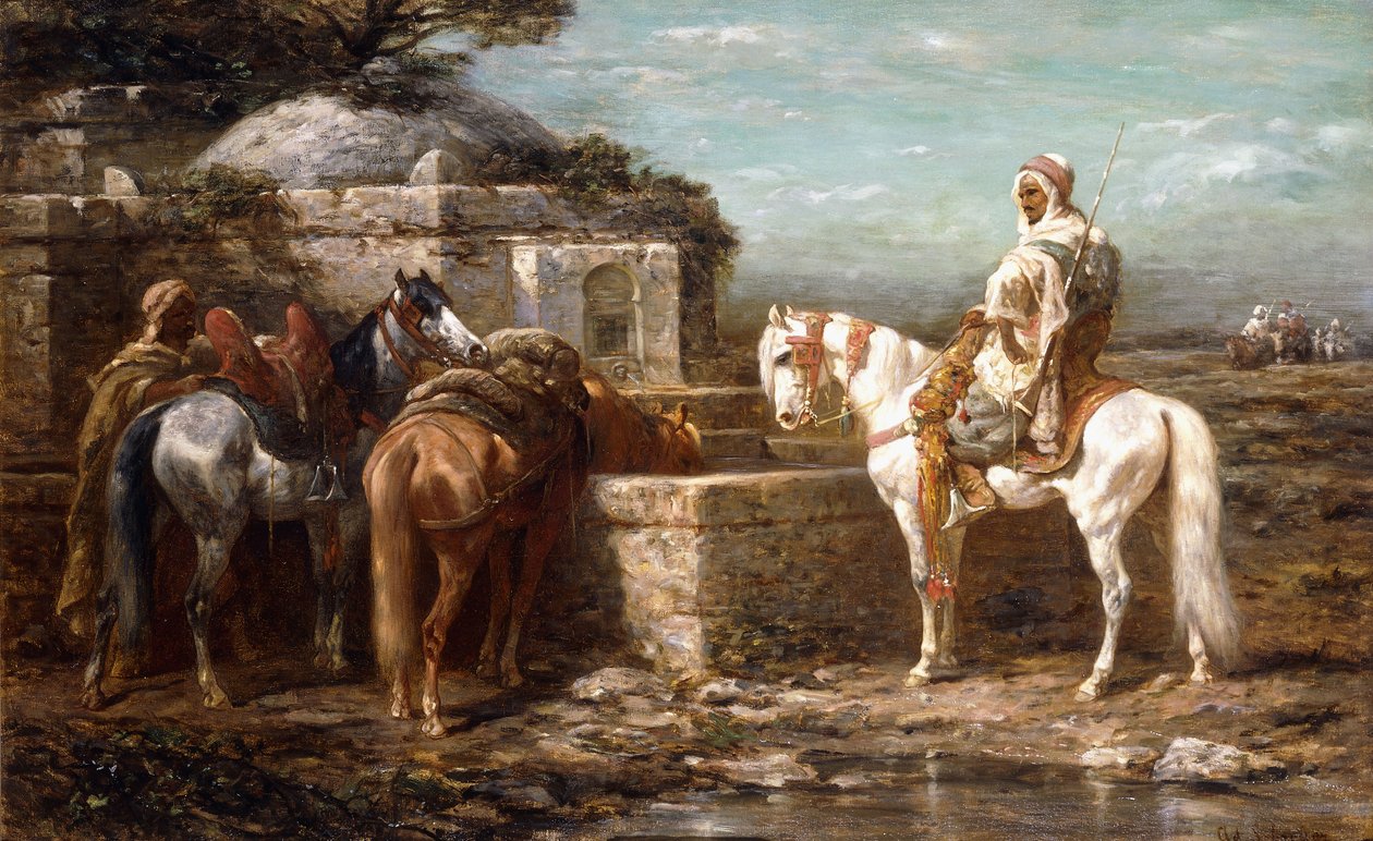 No poço, século XIX de Adolf Schreyer