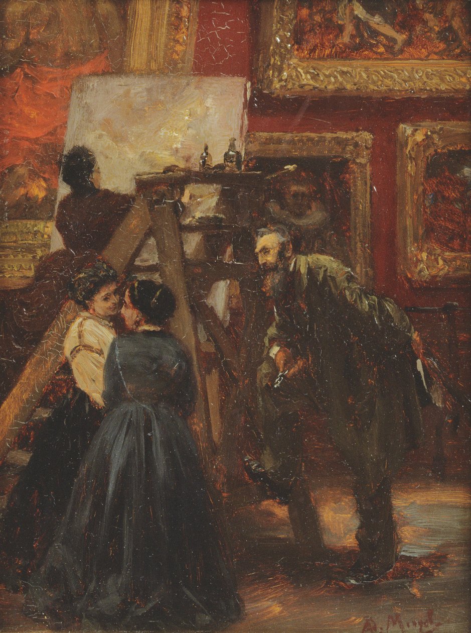 No Louvre, 1867 de Adolph Menzel