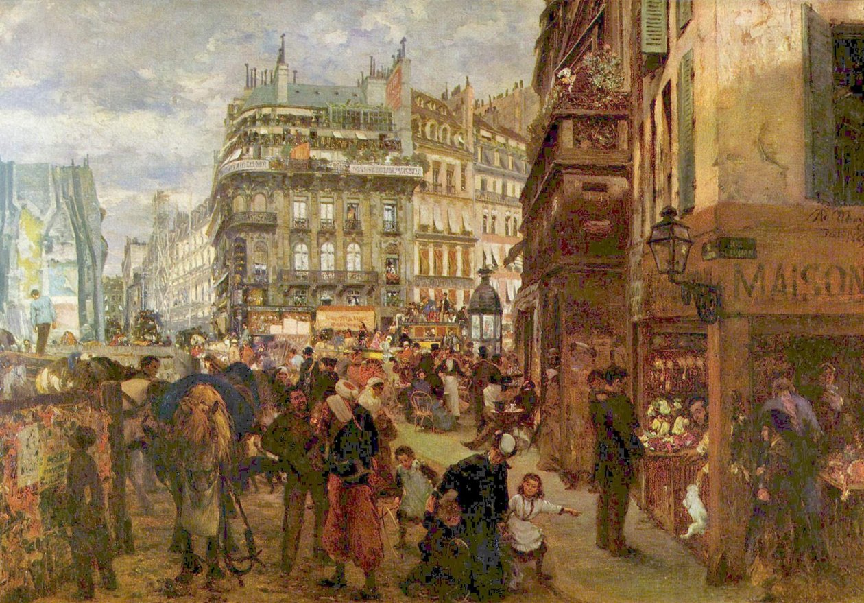 Dia da semana parisiense de Adolph Menzel