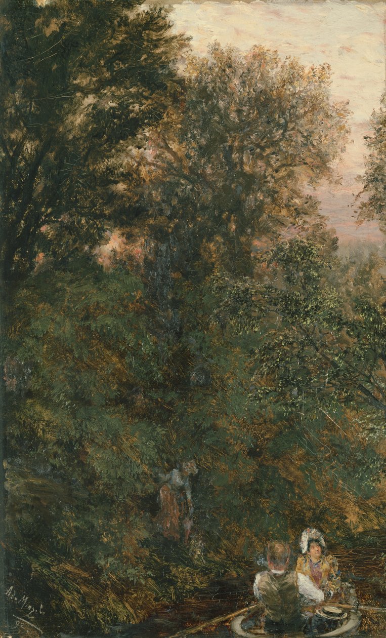 Viagem de barco, 1892 de Adolph Menzel