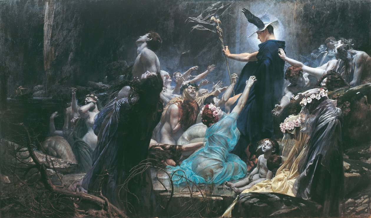 As almas de Acheron, 1898 de Adolf Hiremy Hirschl
