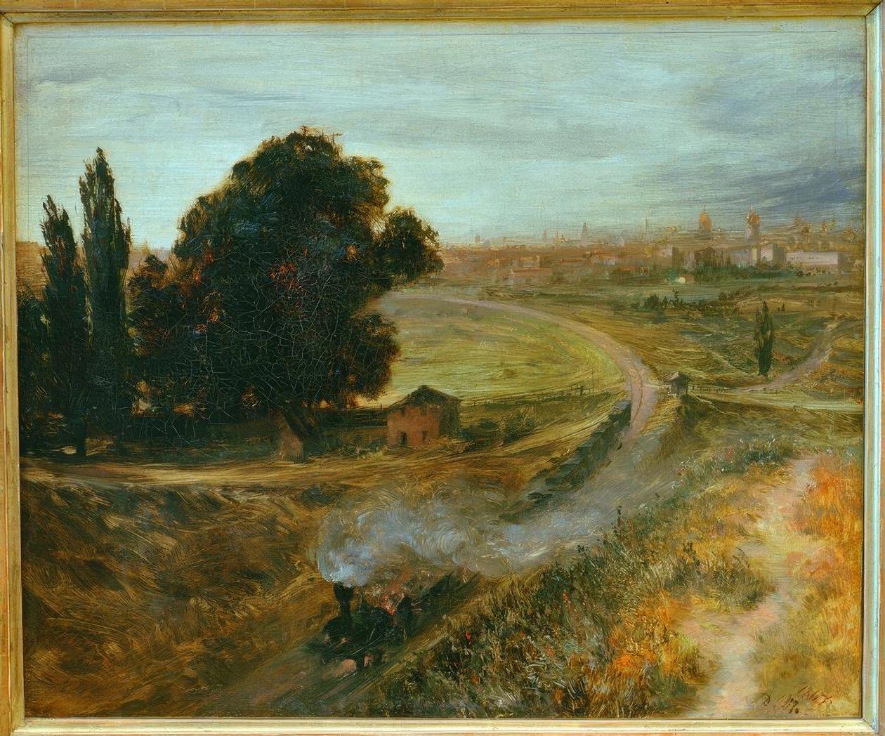 Ferrovia Berlim-Potsdam de Adolph Menzel
