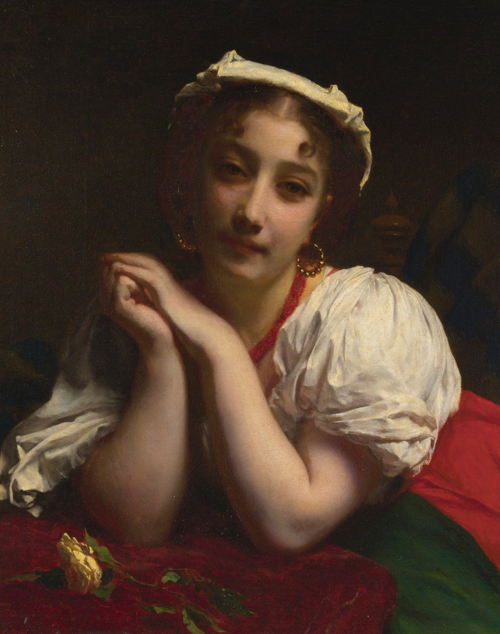 Jovem mulher italiana de Etienne Adolphe Piot