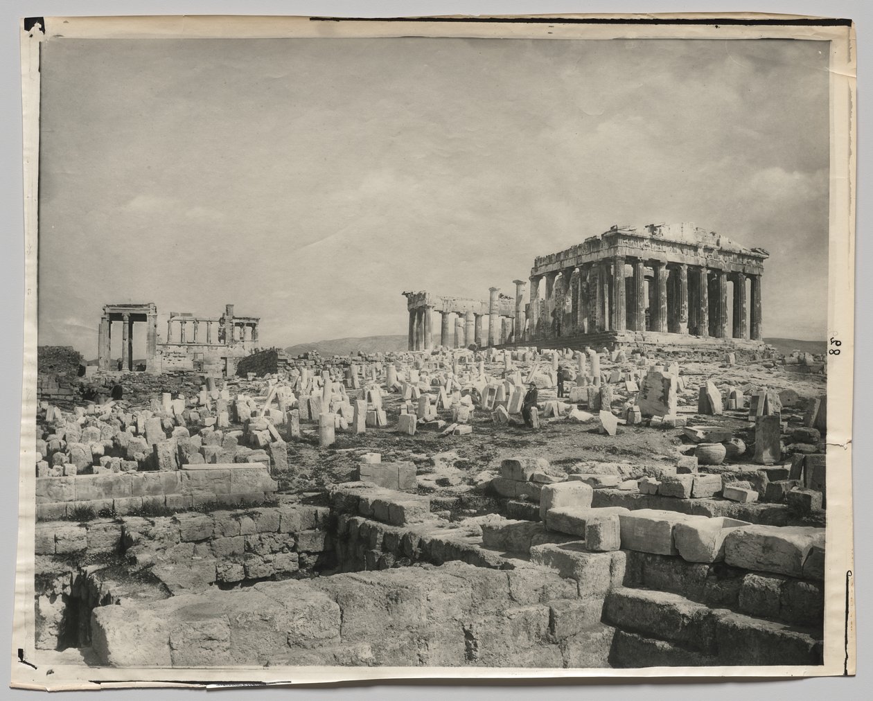 Vista do Partenon de Adolphe Braun and Co.