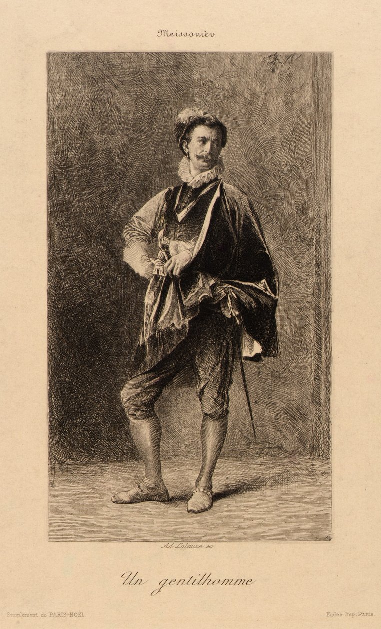 Um cavalheiro de Adolphe Lalauze