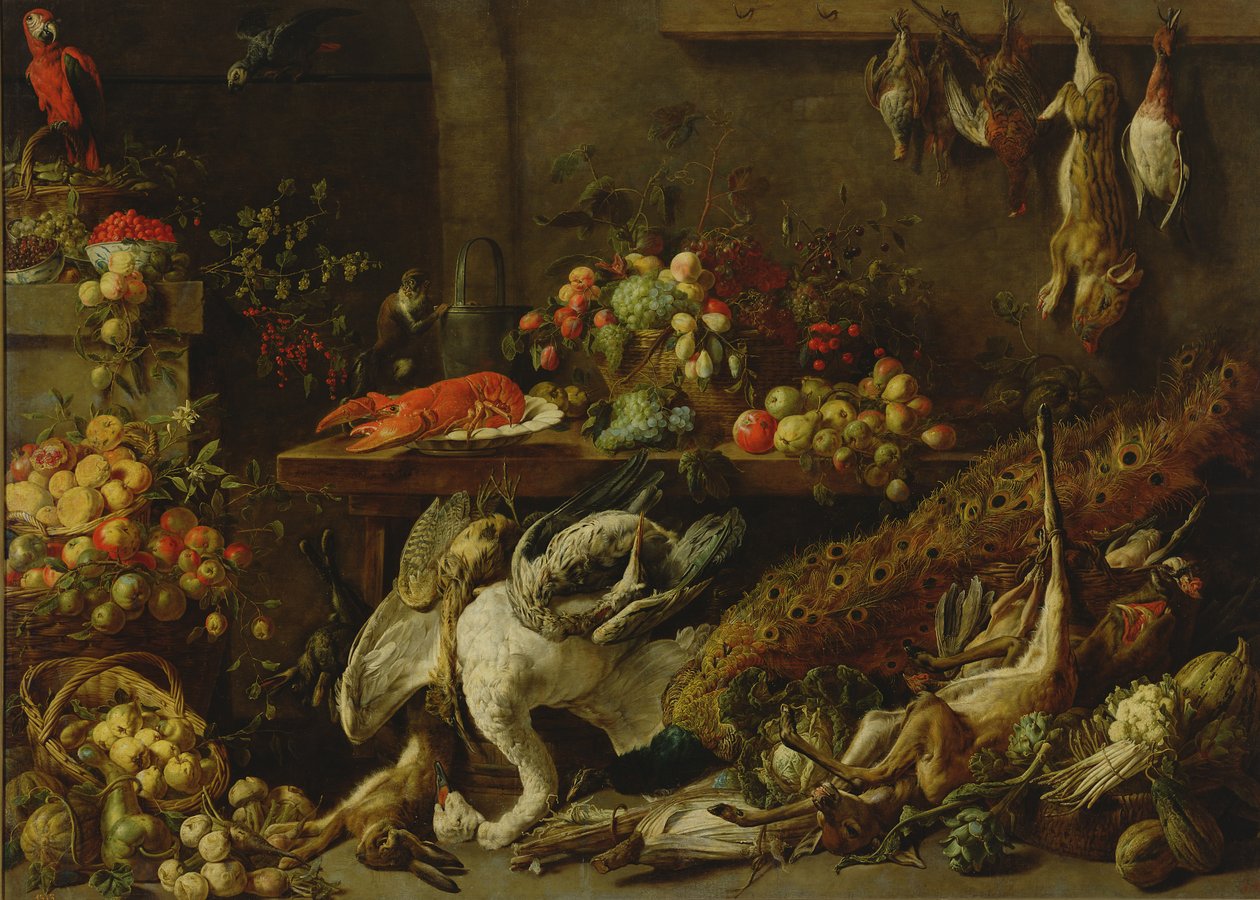 Uma despensa, 1642 de Adriaen van Utrecht