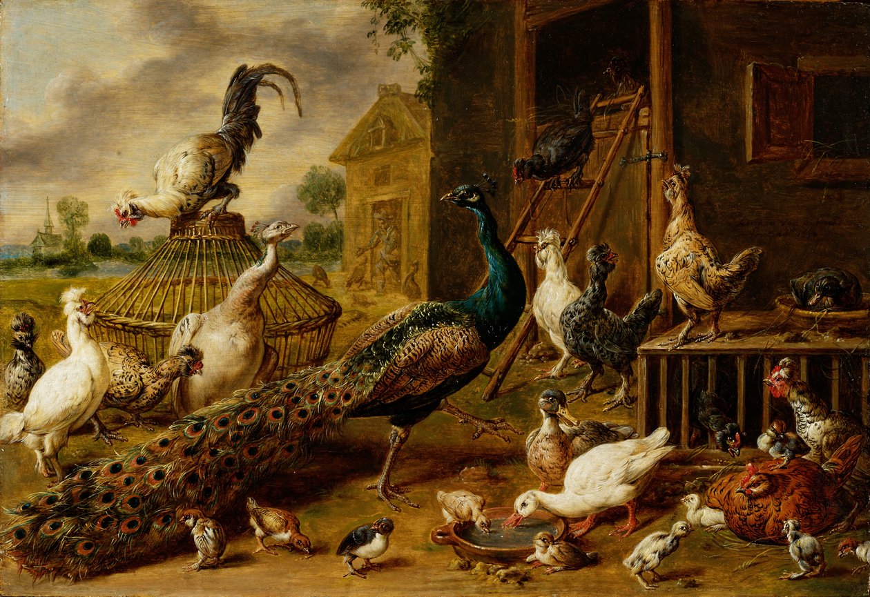 Avicultura, 1650 de Adriaen van Utrecht