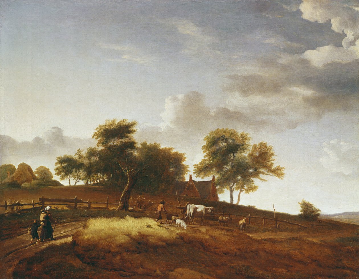 Uma paisagem de Adriaen van de Velde