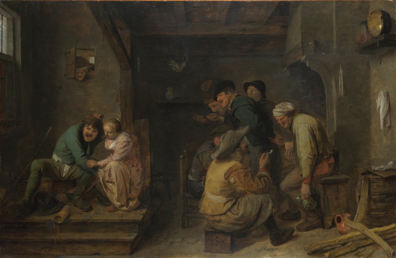 Cena da taverna, c. 1635 de Adriaen Brouwer
