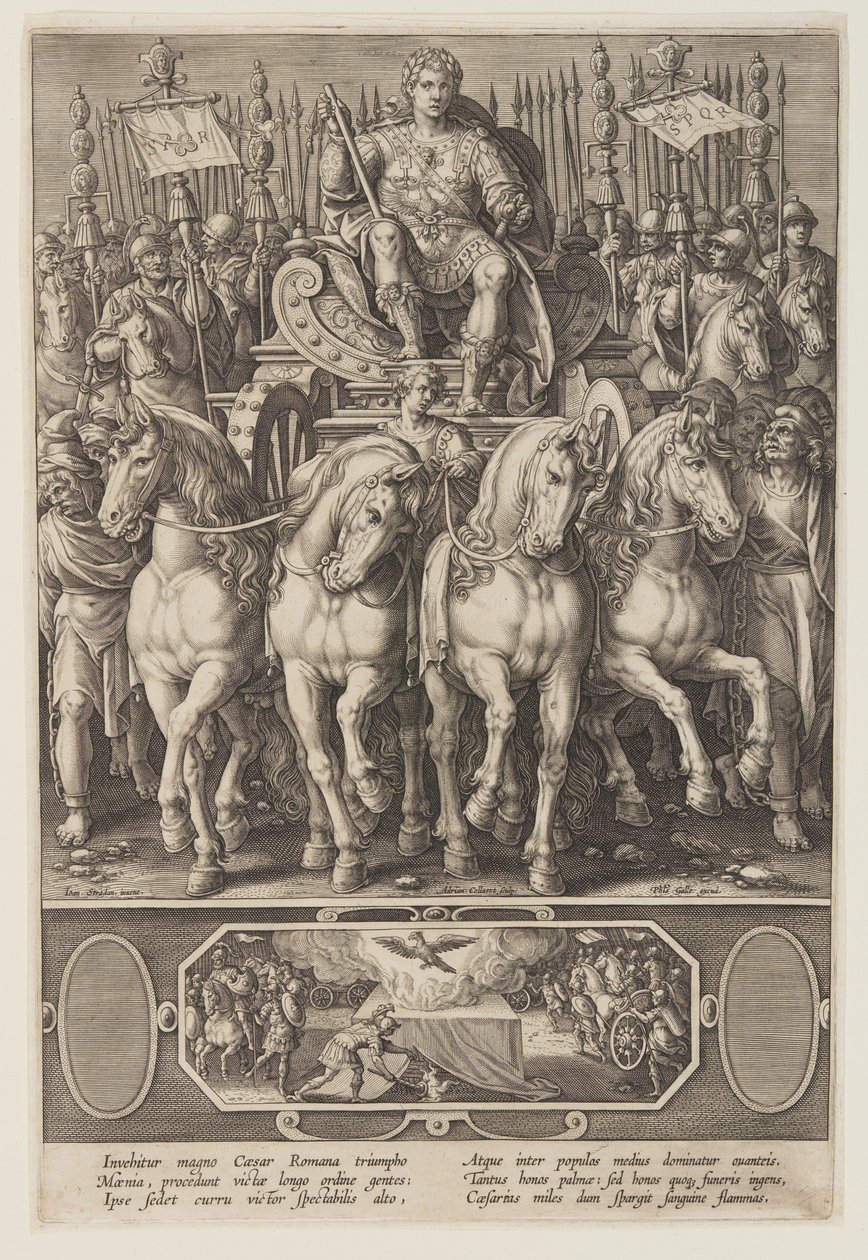O triunfo de César de Adriaen Collaert
