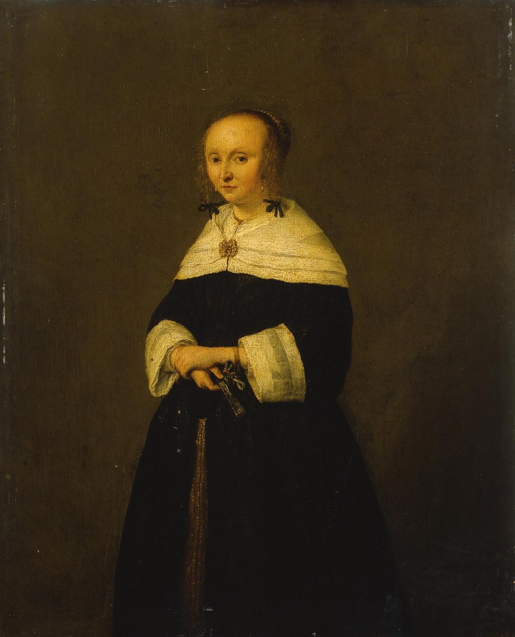 Retrato de uma mulher de Adriaen van Ostade