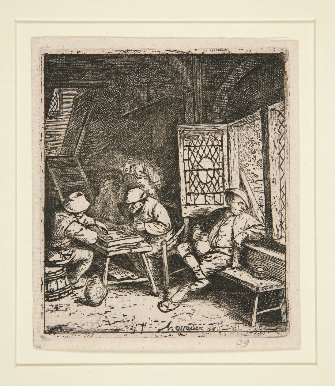 Os jogadores de gamão de Adriaen van Ostade