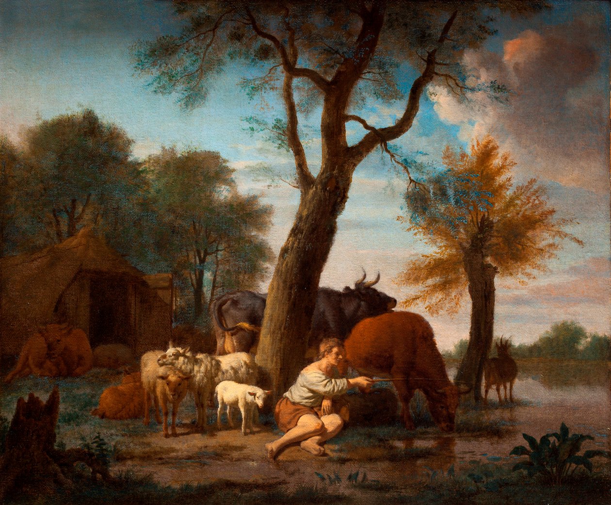 O pastor de pesca de Adriaen van de Velde