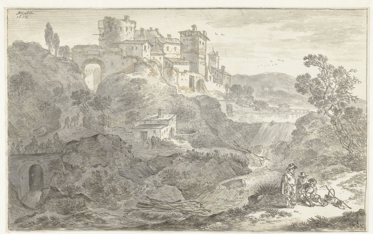 Paisagem Italiana de Adriaen van der Kabel
