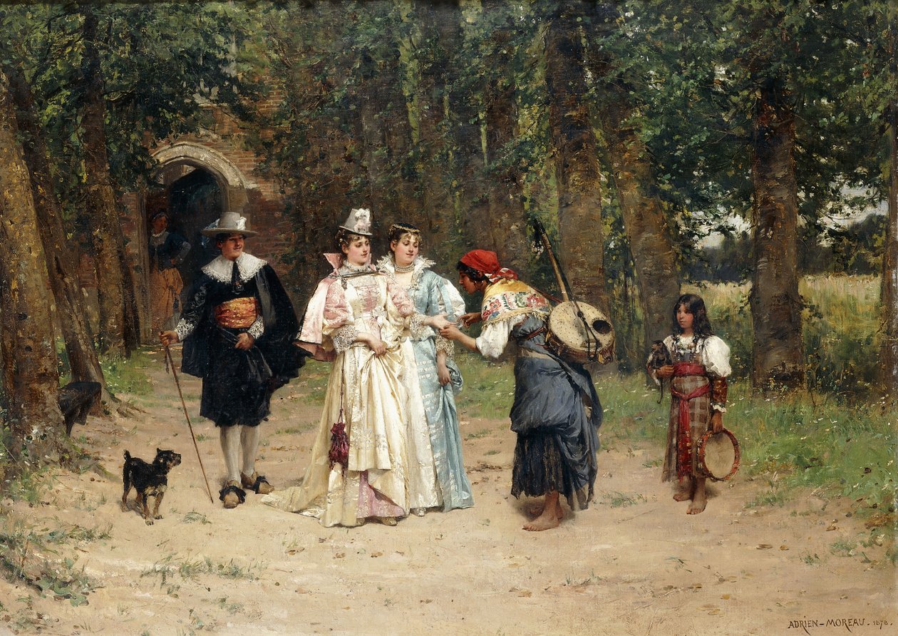 O Cartomante, 1878 de Adrien Moreau