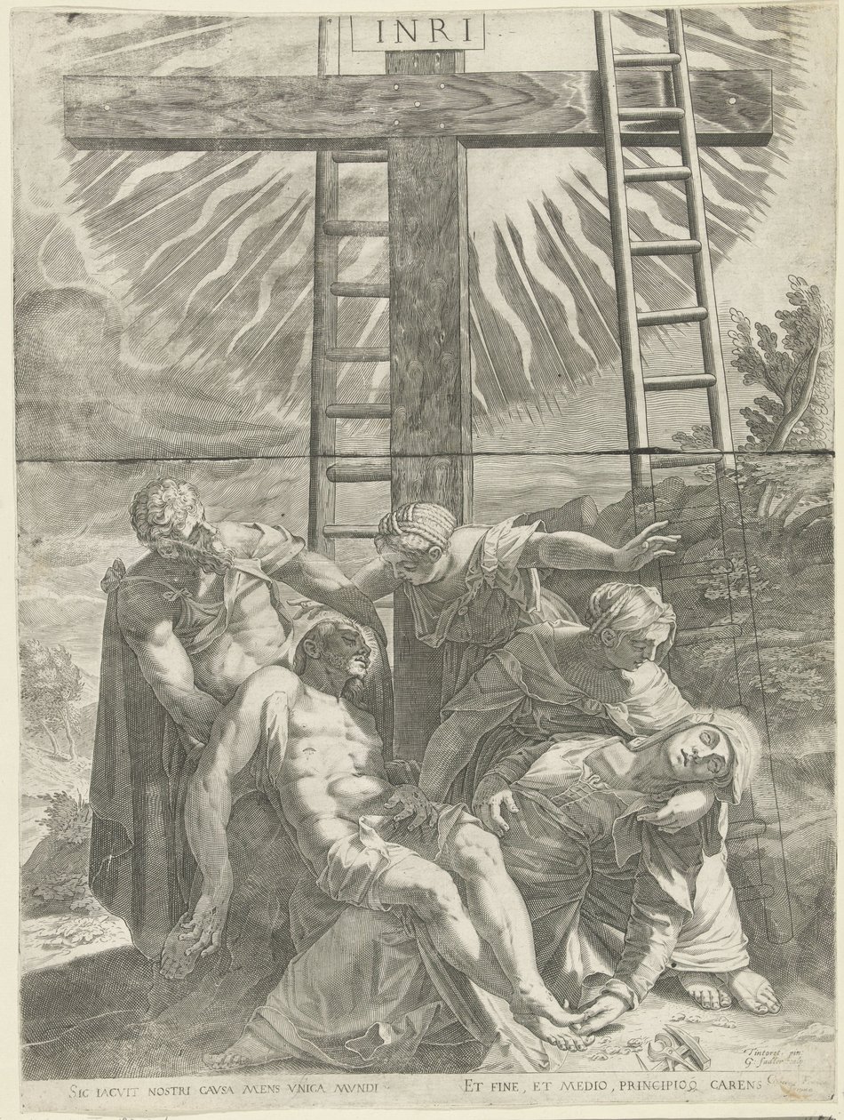 Descida da Cruz de Egidius  Sadeler (II)
