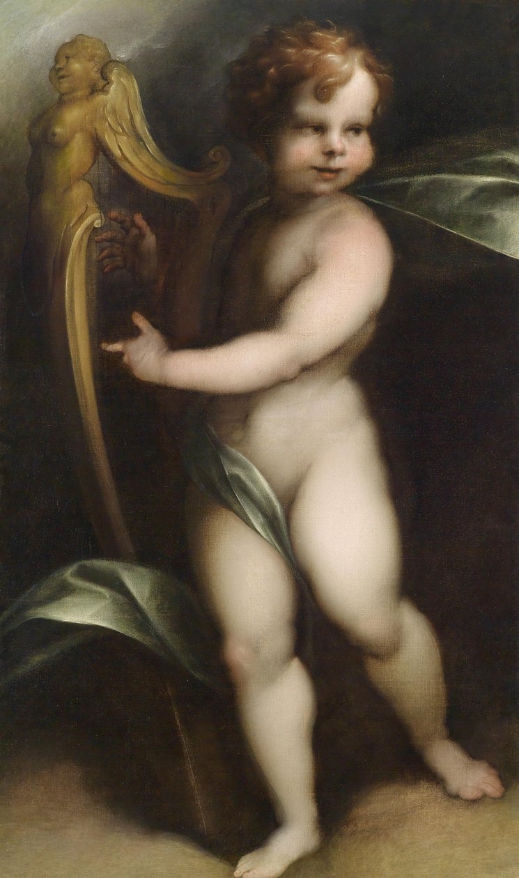 Lyraspielender Putto de Aert Mijtens