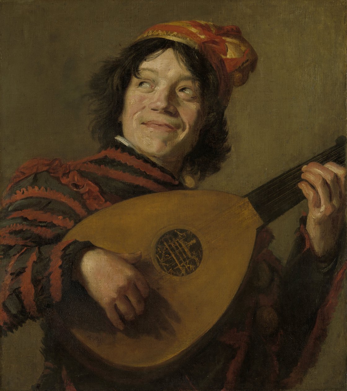O jogador do alaúde de After Frans Hals