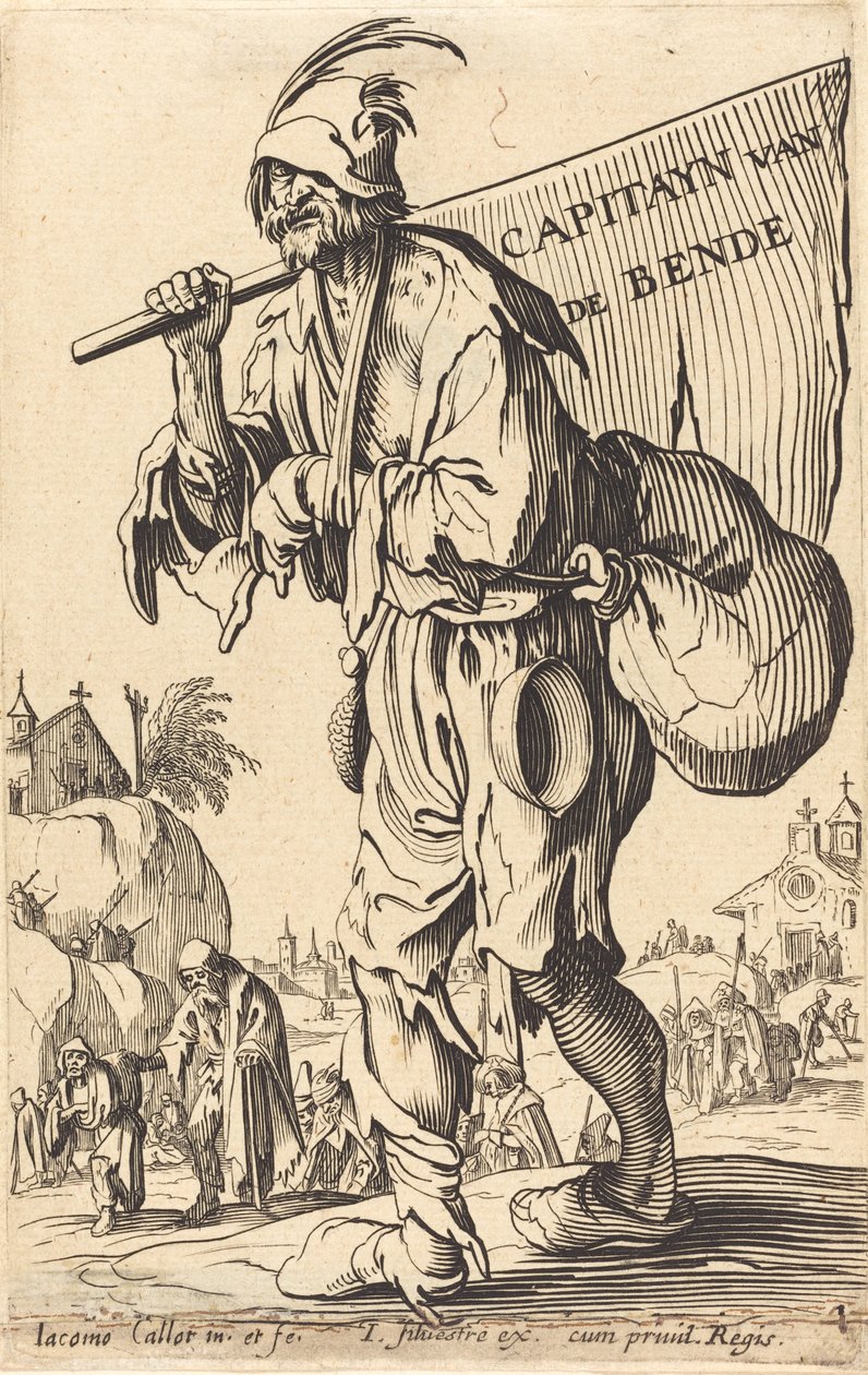 Captain of the Barons de After Jacques Callot
