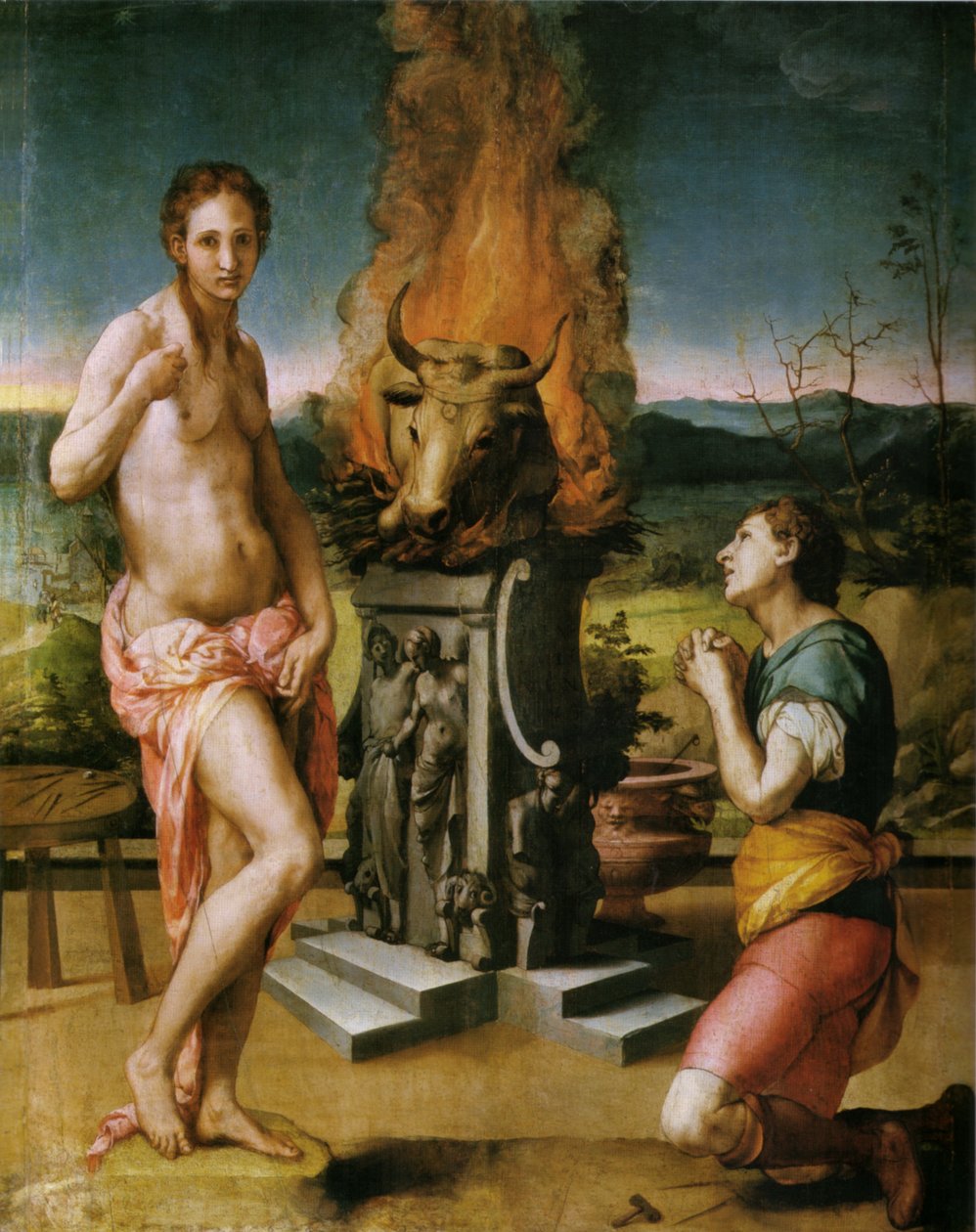 Pygmalion e Galathea de Agnolo Bronzino
