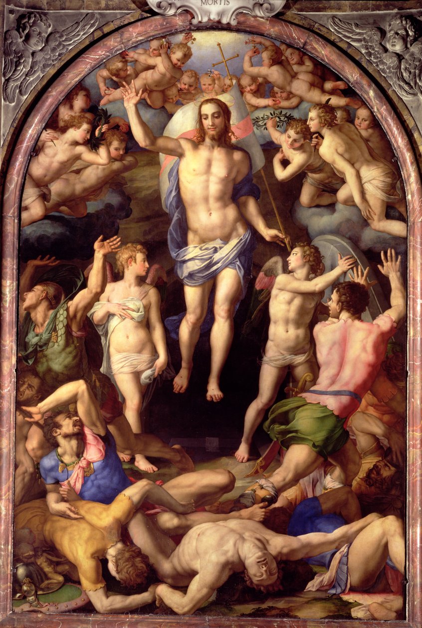 A ressurreição, 1550 de Agnolo Bronzino