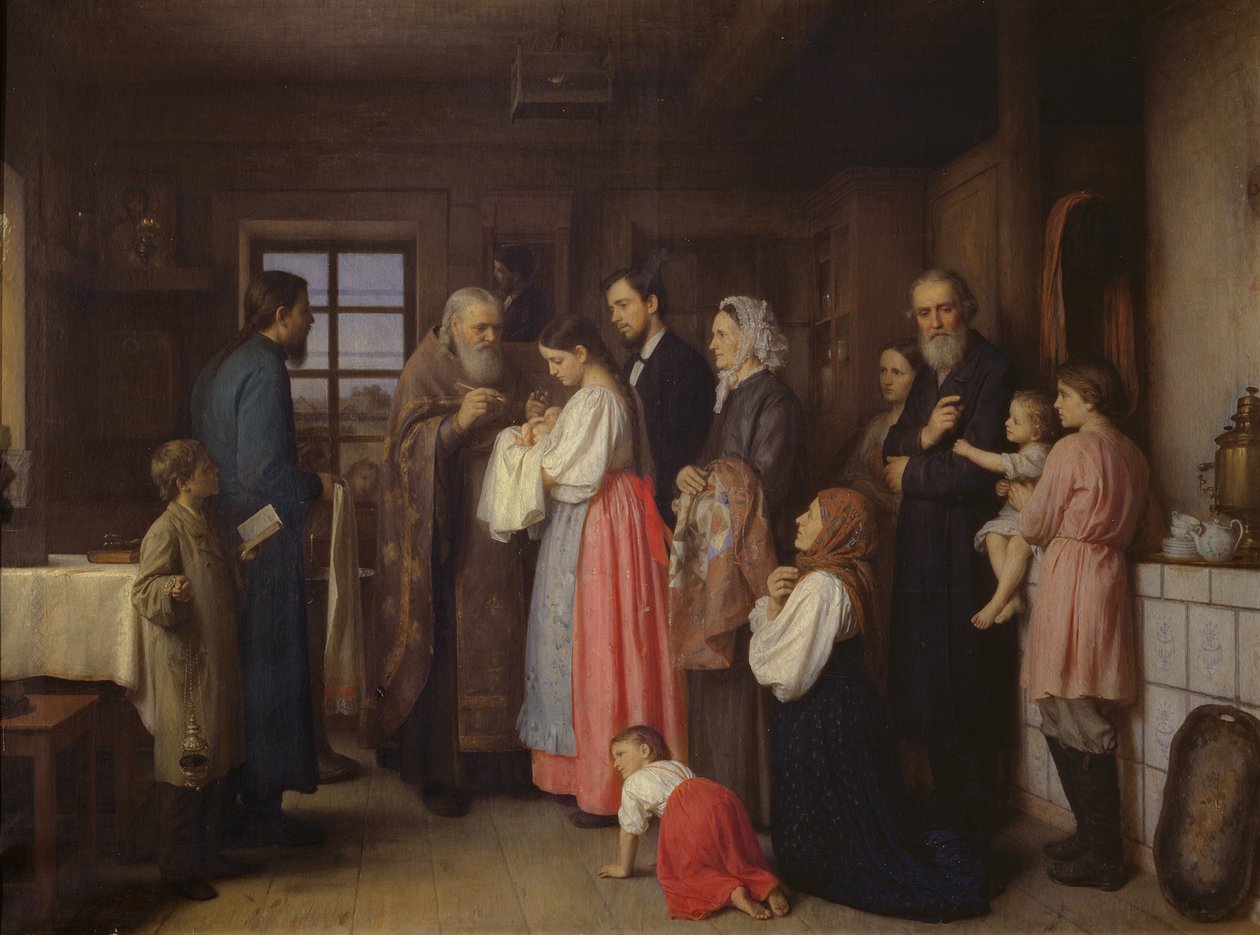 O batismo de 1873 de Akim Egorovich Karneev